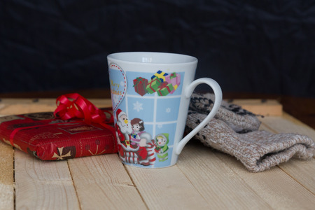 Christmas gift, gloves and tea
の写真素材