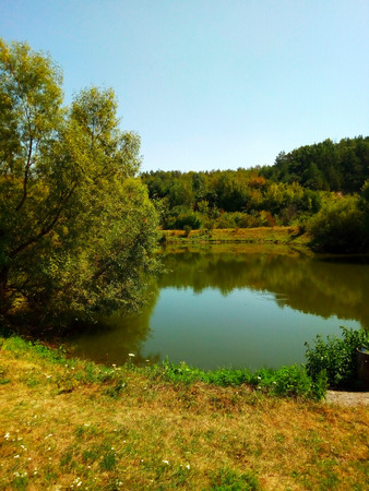 little lakeの写真素材