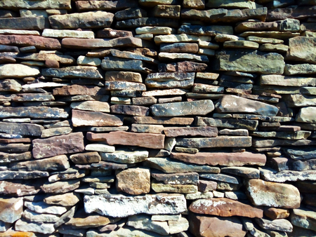 stone wallの写真素材