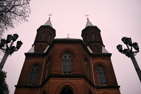 beautiful Armenian church in Ukraine, Chernivtsi cityの写真素材