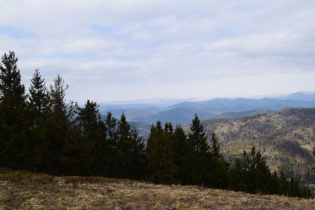 beautiful mountain landscapeの写真素材