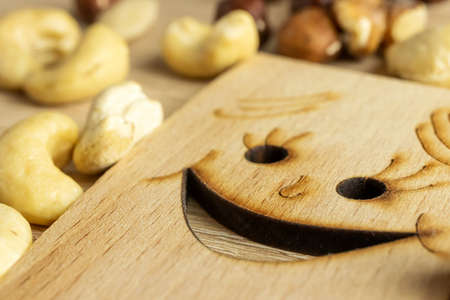 Mix of cashew nuts, hazelnuts and almonds.
