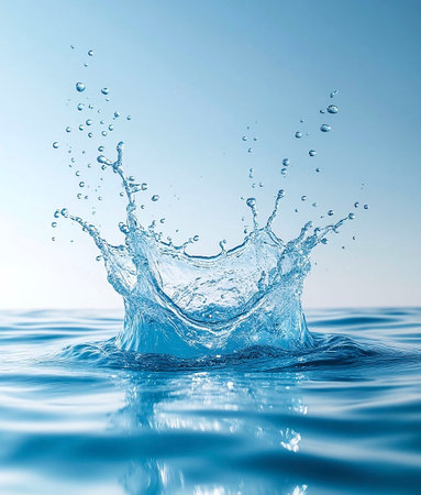 Dynamic Water Splash Captured in Slow Motion