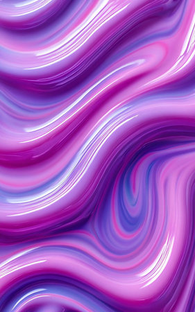 Dynamic Purple Swirls Elegant Abstract Background with Flowing Linesの写真素材
