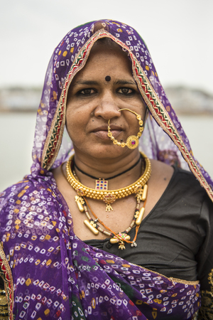 Indian woman portraitのeditorial素材