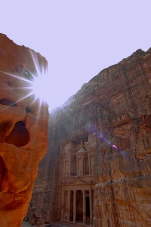 treasury in petraの写真素材