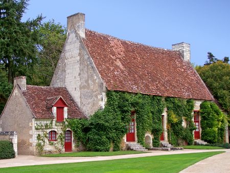 A pintoresque old french country houseの写真素材