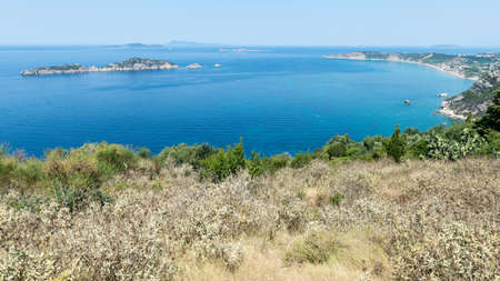 view from the coast to the islandsの写真素材