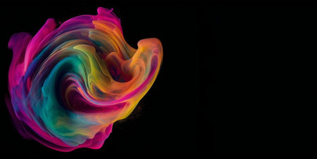 Abstract colorful background with copy space for your text or image. Generative AIの素材