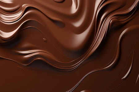 Melted hot chocolate. Abstract chocolate background. Generative AIの素材