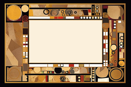 Vintage frame with space for your text. illustration. Eps10. Generative AIの素材