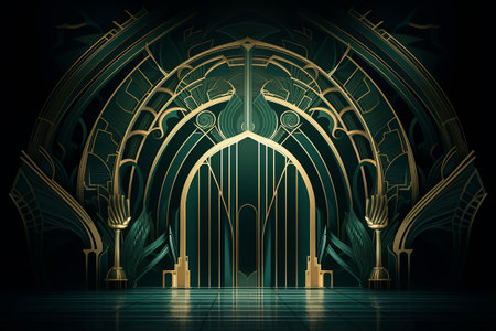 3d render, abstract background, futuristic architecture, fantasy interior, empty room. Generative AIの素材