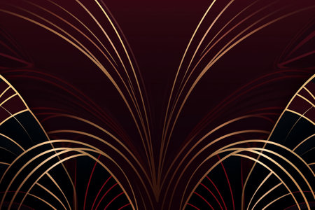 background. Deco Dreams: Dazzling Patterns Inspired by the Art Deco Era. Generative AIの素材