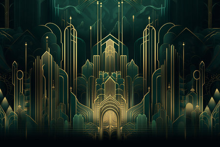 Abstract futuristic technology background, 3d illustration, toned image. Generative AIの素材