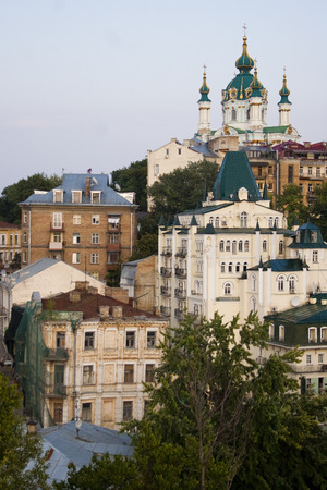 Kiev view from above to the cityの写真素材