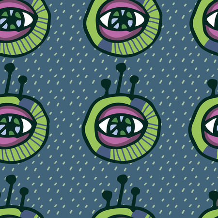 Seamless cosmos patternのイラスト素材