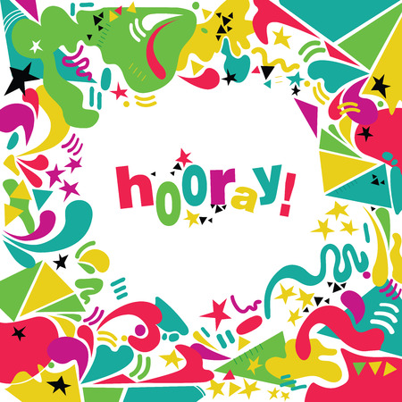 bright abstract elements setのイラスト素材