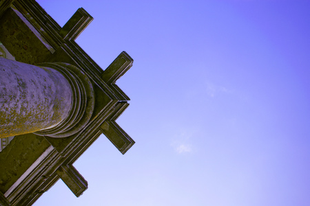 Element of roof of ancient building.の写真素材