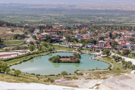 The landscape of Turkey, the journey to pamukaleの写真素材