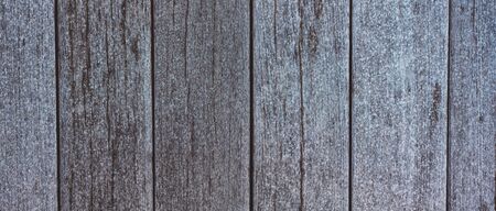 Grey background with wooden texture horizontal top view isolated, vintage dark wood backdrop, old light blue rustic board, space blank back on the table, mockup nuture wallの写真素材