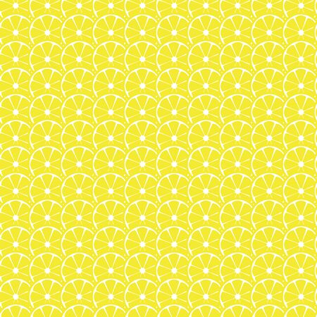 Lemon seamless pattern, background. Isolated vector illustrationのイラスト素材