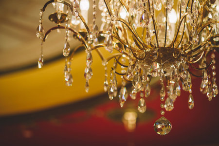 crystal chandelierの写真素材