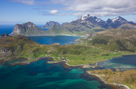 the Lofoten Islandsの写真素材