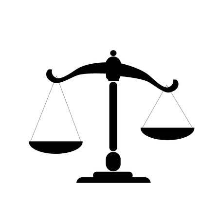 flat icon scale, weighing, weight, balanceのイラスト素材