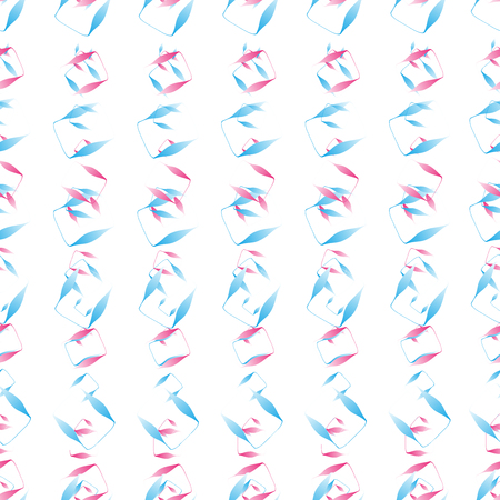 Abstract geometric pattern on white backgroundのイラスト素材