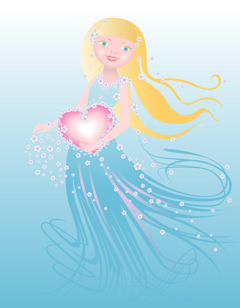 Romantic greeting cardのイラスト素材