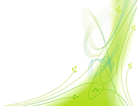 Abstract ecological green background with motion linesのイラスト素材