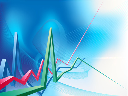 Abstract modern business background with graphのイラスト素材