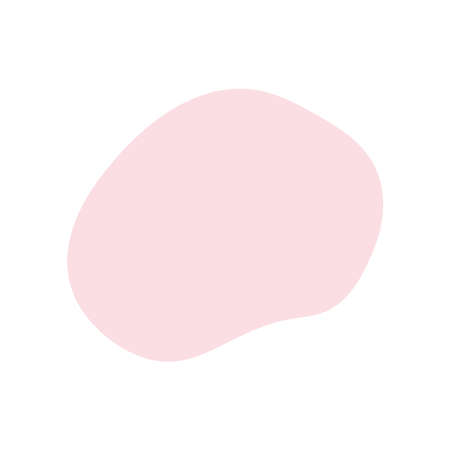 Flat abstract pink spot. Hand drawn vector illustration. The graphics are simple. Isolated design element.のイラスト素材