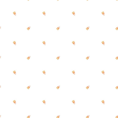 Seamless pattern with hand drawn Halloween candies