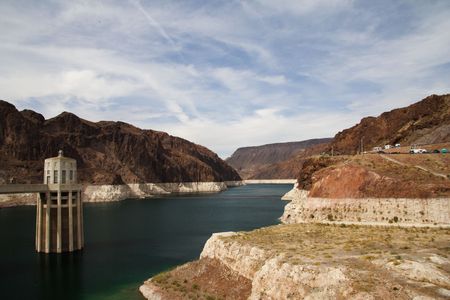 Dam, route 66, USAの写真素材