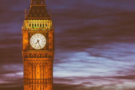 London Big Ben Clock Tower and Parliament house at city of Westminster, London, England, Great...