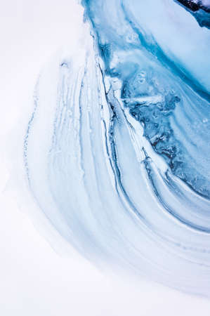 Alcohol ink. Artistic bright splash. Liquid artwork. Purple marble texture. Abstract ethereal swirl....