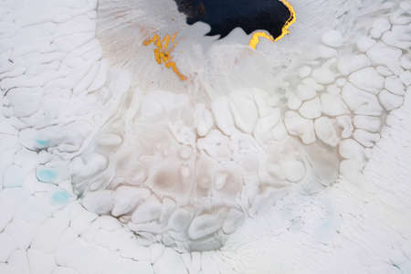 Part of original epoxy resin art. Closeup of the painting. Colorful abstract painting background....