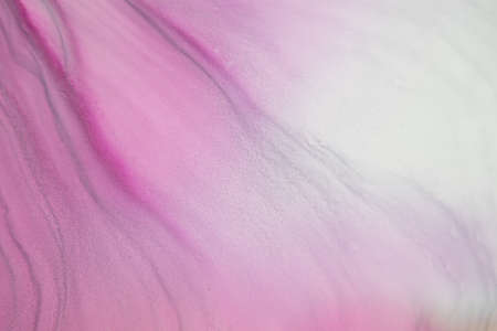 Ink colors are amazingly bright, luminous, translucent, free-flowing, and dry quickly. Abstract artwork. Trendy wallpaper. Natural pattern, luxury. Art for your design project. Transparent creativity.の写真素材