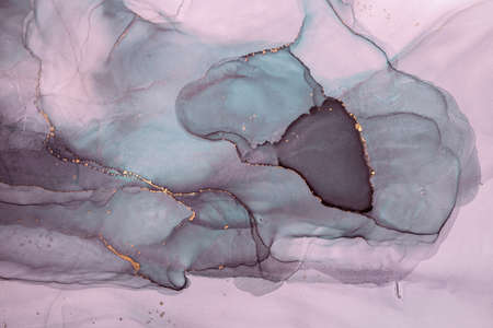 Alcohol ink sea texture. Contemporary art. Abstract art background. Multicolored bright texture....