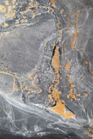 Alcohol ink. Artistic bright splash. Liquid artwork. Abstract ethereal swirl. Contemporary art. Abstract art background. Multicolored bright texture. Colorful luxury gold texture.の写真素材