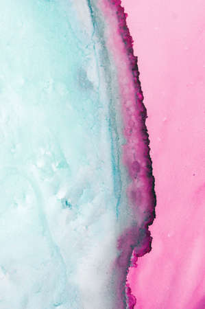 Part of original alcohol ink painting. Modern art. Abstract colorful background, wallpaper. Marble...