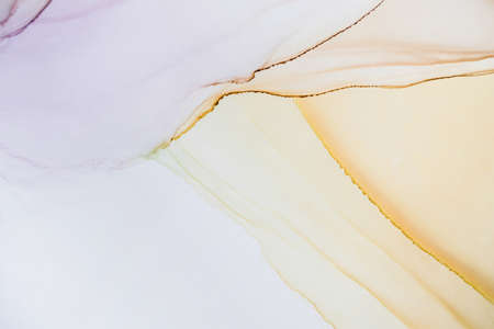 Artistic background that applicable for design cover, poster, brochure. Modern art. Marble texture. Natural pattern. Ink colors are amazingly bright. Alcohol ink sea texture. Contemporary art.の写真素材