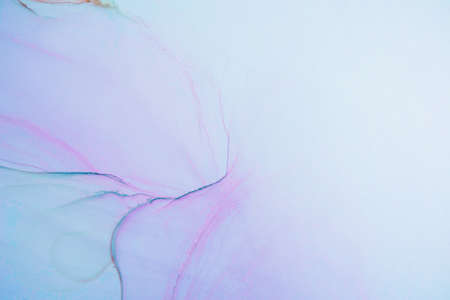 Artistic background that applicable for design cover, poster, brochure. Modern art. Marble texture. Natural pattern. Ink colors are amazingly bright. Alcohol ink sea texture. Contemporary art.の写真素材