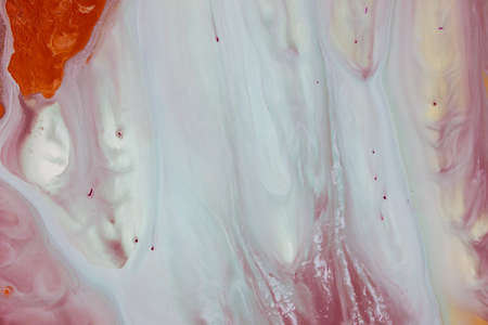 Abstract fluid acrylic painting. Marbled blue abstract background. Liquid marble pattern. Hand...