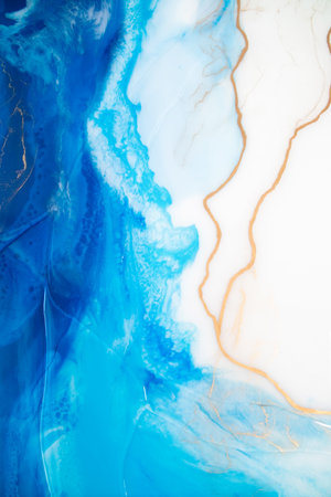 Part of original resin art, epoxy resin painting. Fluid art for modern banners, ethereal graphic...