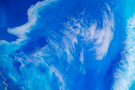 Part of original resin art, epoxy resin painting. Fluid art for modern banners, ethereal graphic...