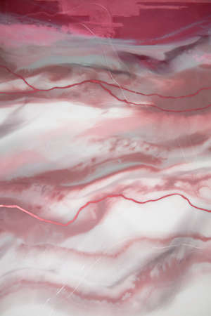 Liquid flow texture paint. modern art background. abstract epoxy resin painting. Green waves with bronze. abstract digital paper fine art pattern.の写真素材