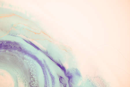 Liquid flow texture paint. modern art background. abstract epoxy resin painting. Green waves with bronze. abstract digital paper fine art pattern.の写真素材