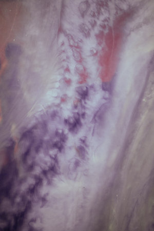 Liquid flow texture paint. modern art background. abstract epoxy resin painting. Green waves with...
